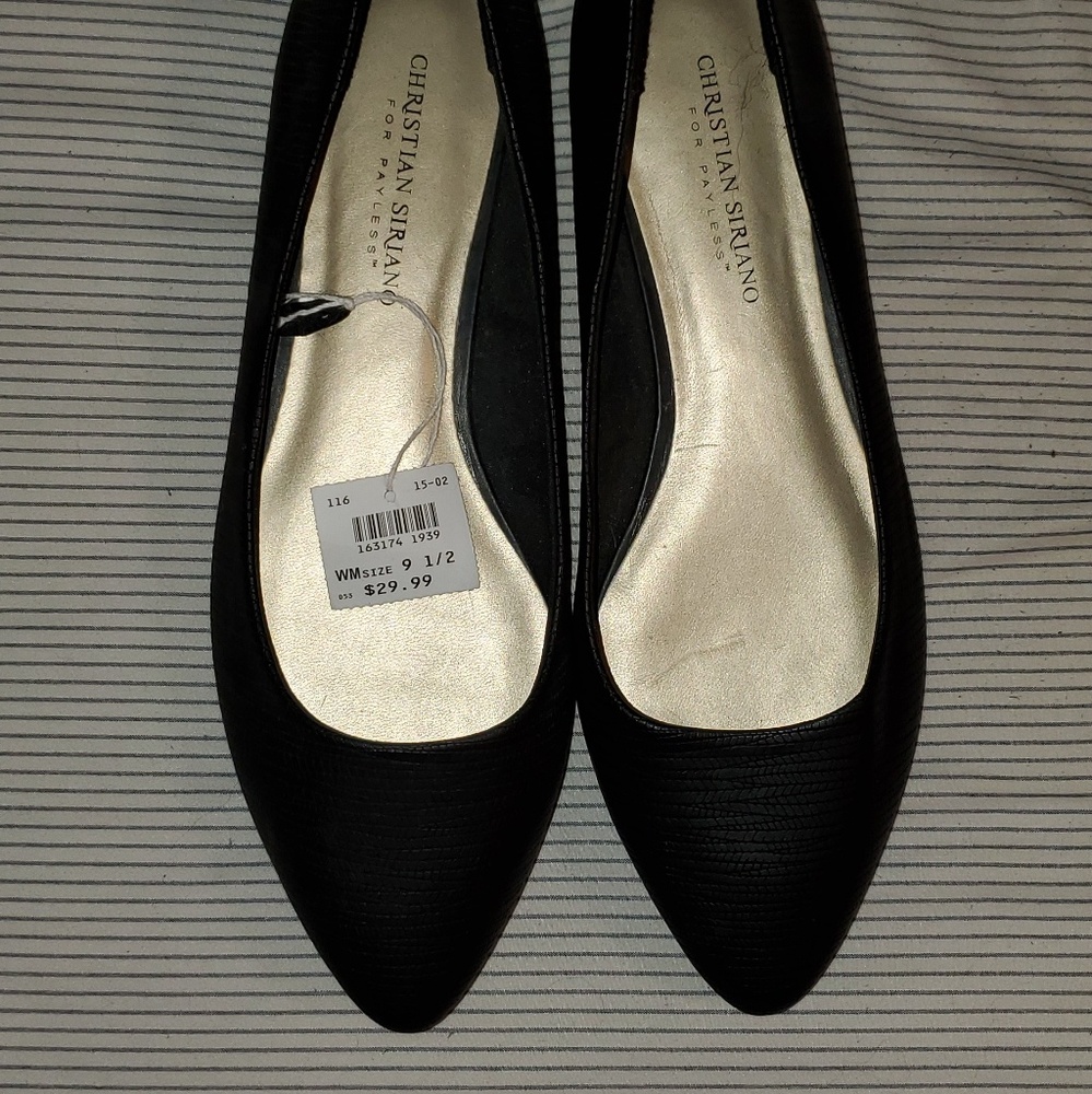 NWT Black slide ons